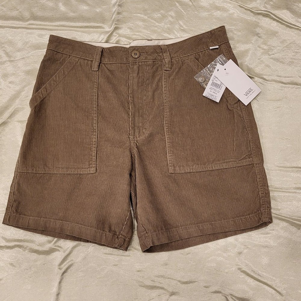 Vans Brown Flat Front Shorts